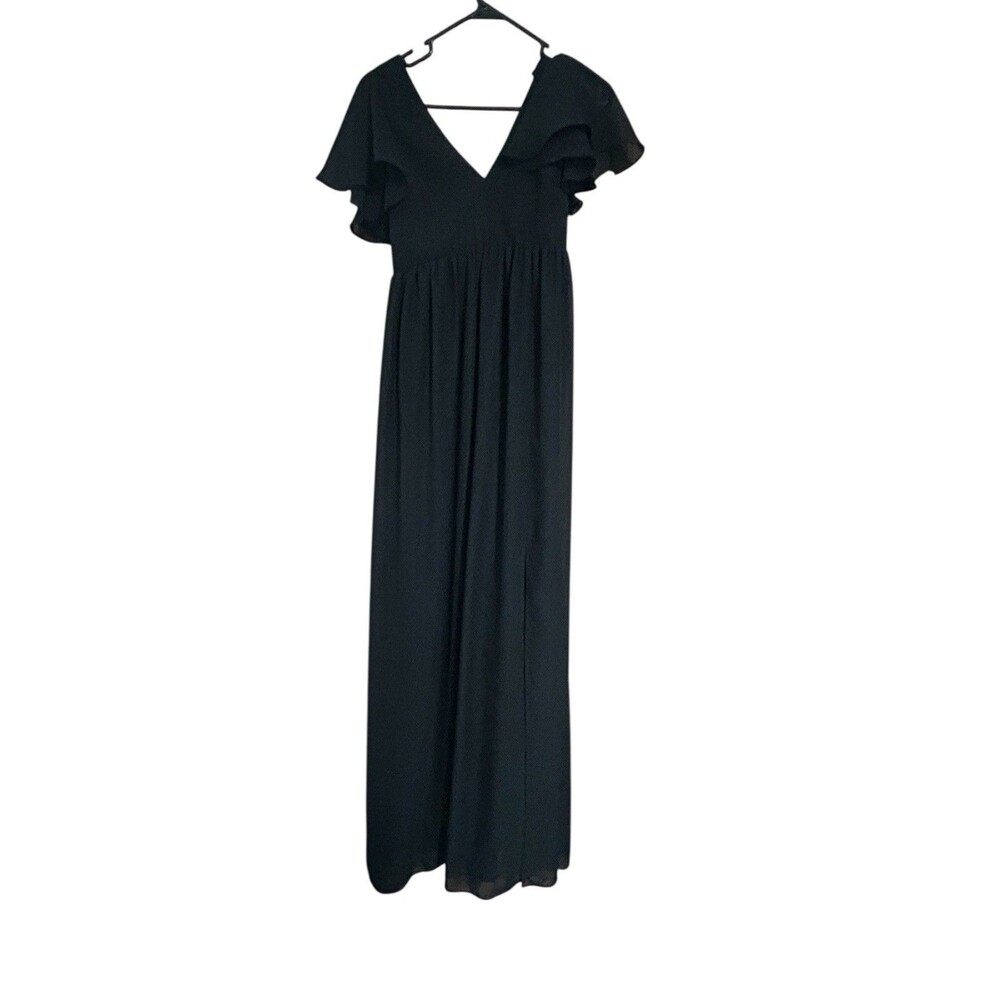 Birdy Grey Womens Black Chiffon Size XS Witchy Dark Fairy Whimsical Y2K HOCO